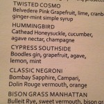 Cypress cocktail list