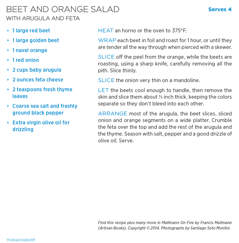 Beet and Orange Salad with Arugula and Feta