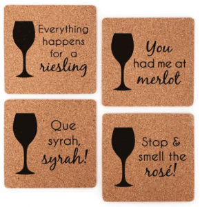 Wine Pun Coasters